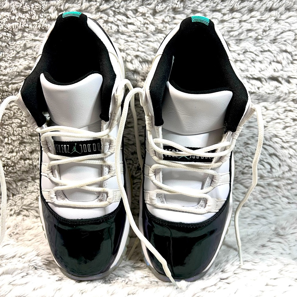 Air Jordan Retro 11 Mids,  holographic iridescent color changing leather